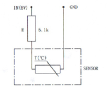 Oil cooler temperature sensor
